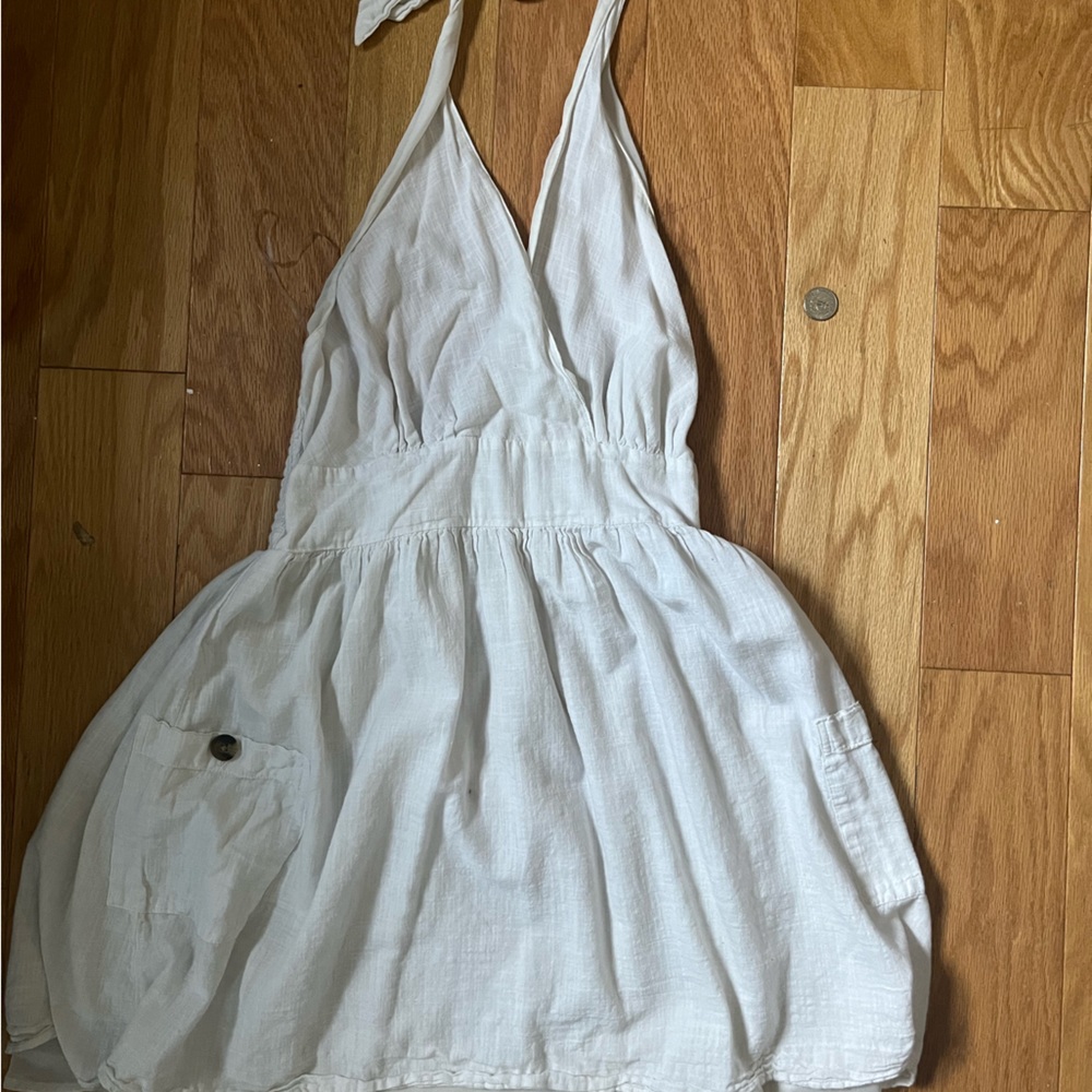 American eagle white dress size med